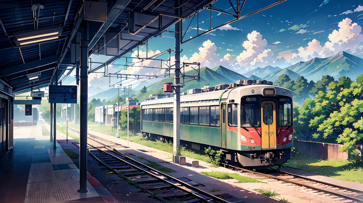 Train Anime GIF - Train Anime Commute - Discover & Share GIFs